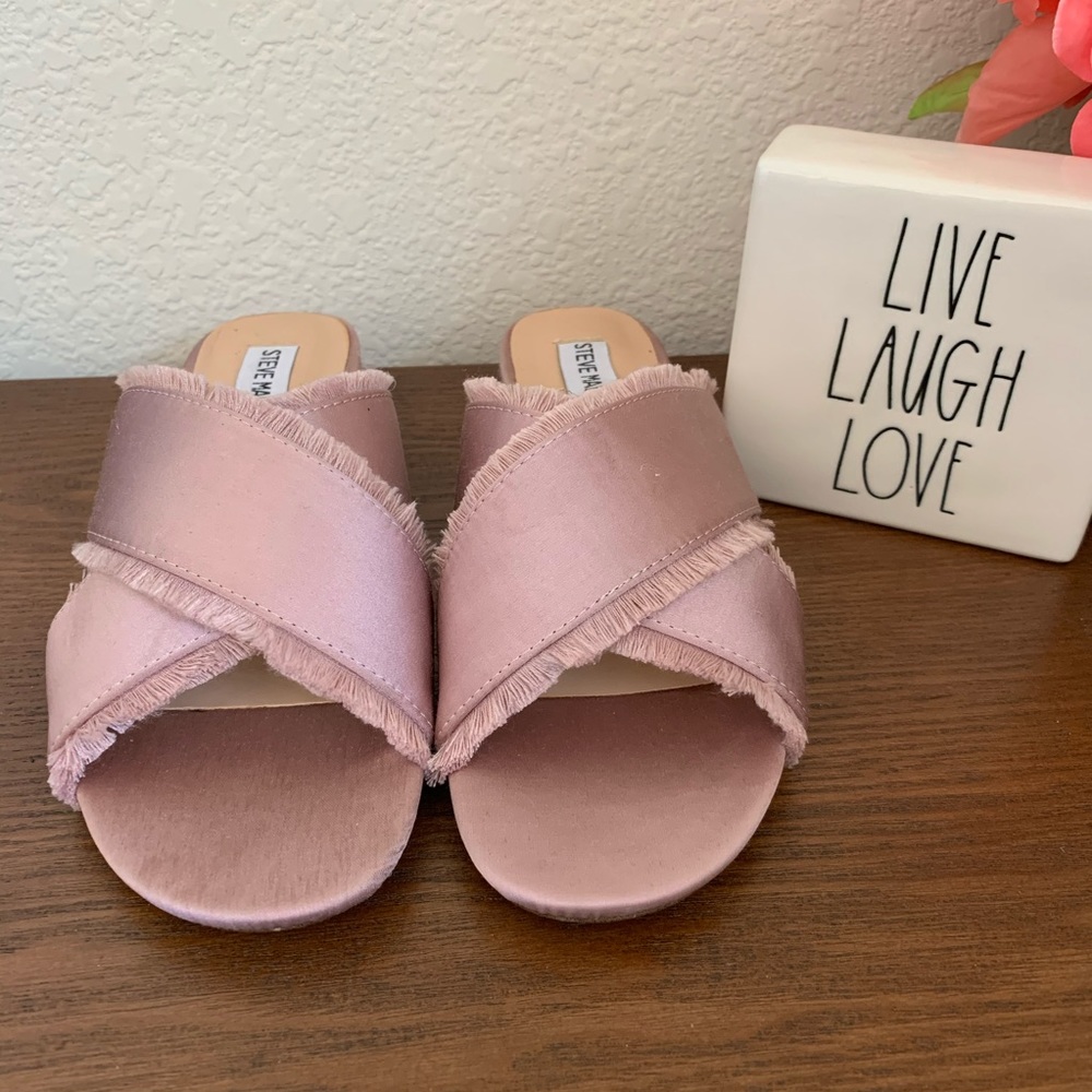 Steve Madden NEW Pink Satin Sandals